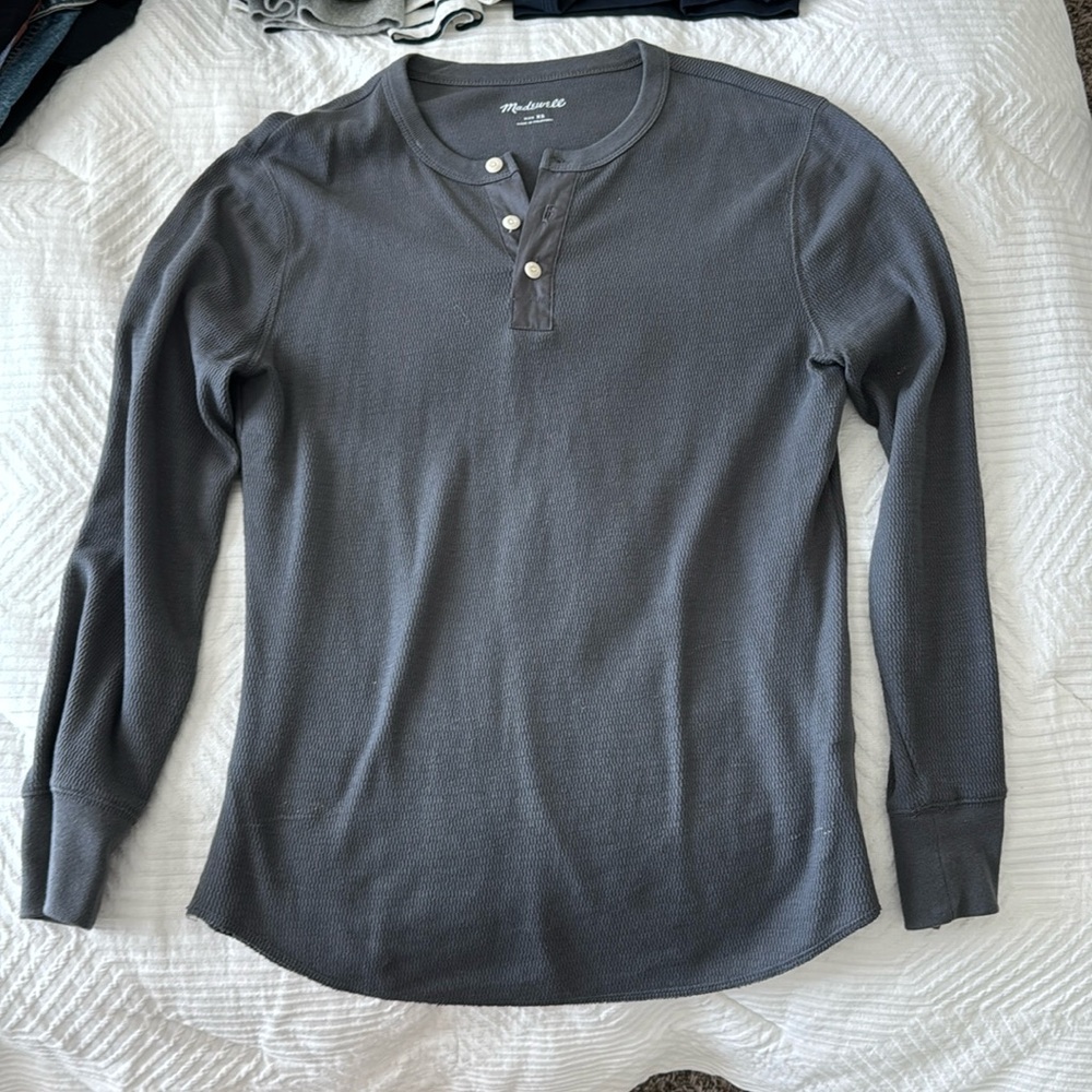 Madewell Long Sleeve Men’s Henley Size XS